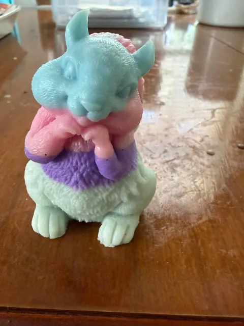 Colorful pastel animal-shaped soap made by Bee Happy